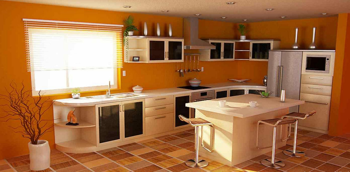 Форум какая кухня лучше. Персиковый цвет стен на кухне. Персиковая плитка на кухне. В какой цвет лучше покрасить кухню. Обои для кухни под персиковую кухню.