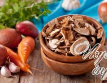 How to cook dried mushroom soup