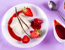 Compartiendo la receta: panna cotta de yogur Receta de panna cotta dietética