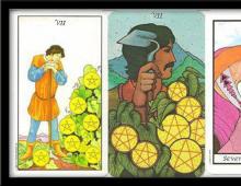 Shtatë nga monedha: kuptimi i kartës Tarot